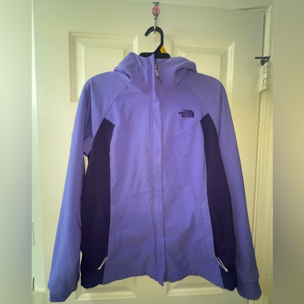 The North Face Women's Lavender and Dark Purple Ski Jacket